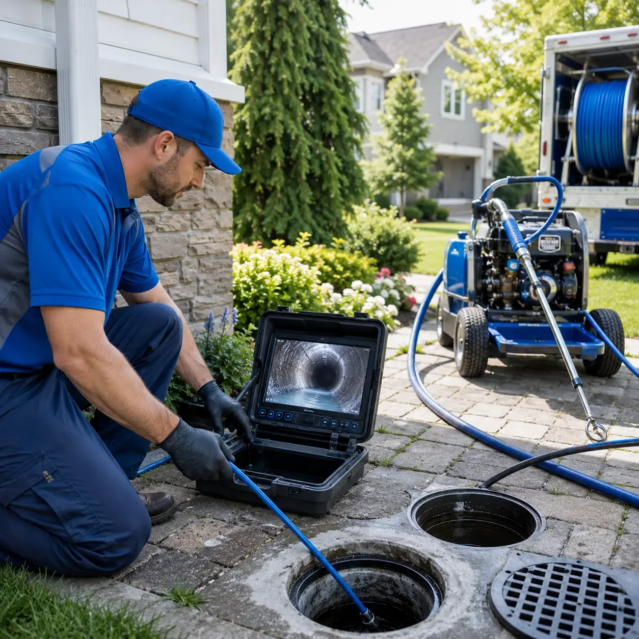 Outdoor drain cleaning professionals serving Greeley, PA