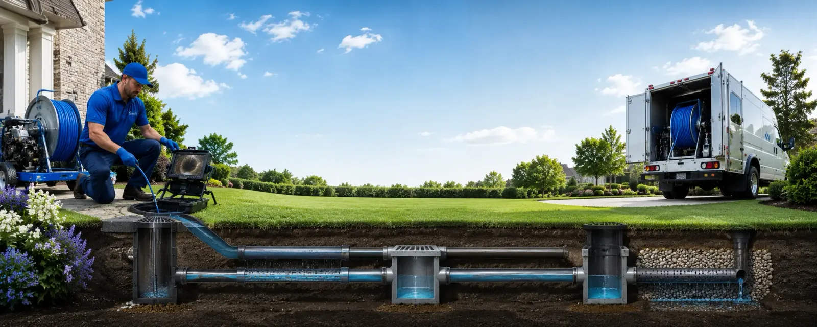 Outdoor drain cleaning information for Greeley, PA